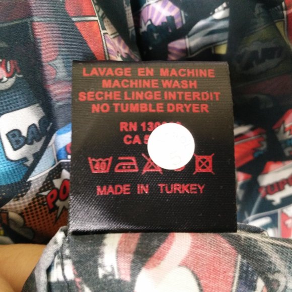 JARED LANG Trim Fit Cartoon Print Shirt XL - Picture 12 of 12